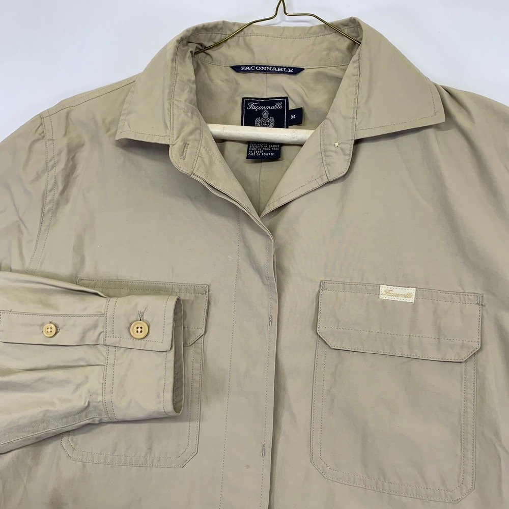 Faconnable Albert Goldberg Coat Womens Medium Button Down Jacket Vintage 90s‎